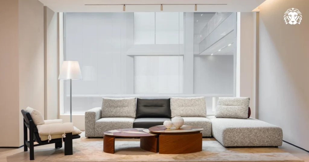 Sofa văng màu xám mang đến không gian ấm cúng, dịu mắt