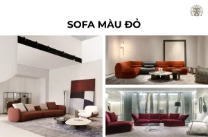 sofa màu đỏ