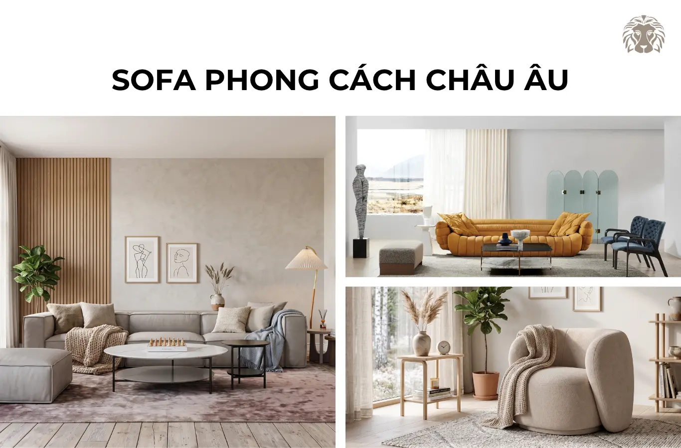 Gợi ý 30 mẫu Sofa Châu Âu đẹp, sang và đầy tính nghệ thuật