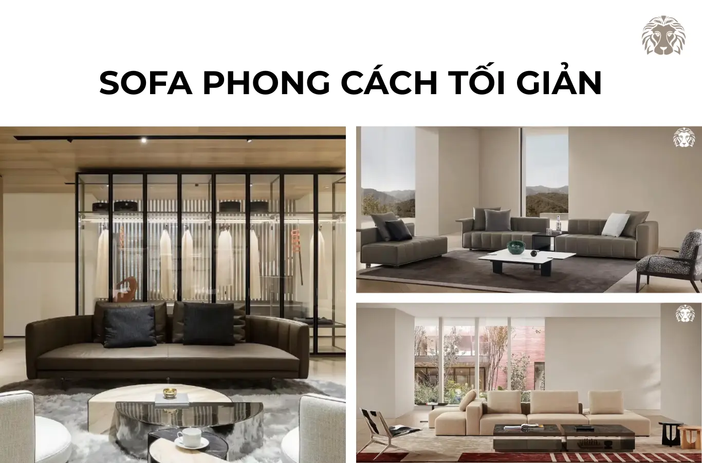 Gợi ý 20 mẫu sofa phong cách tối giản đẹp, dễ ứng dụng cho mọi nhà