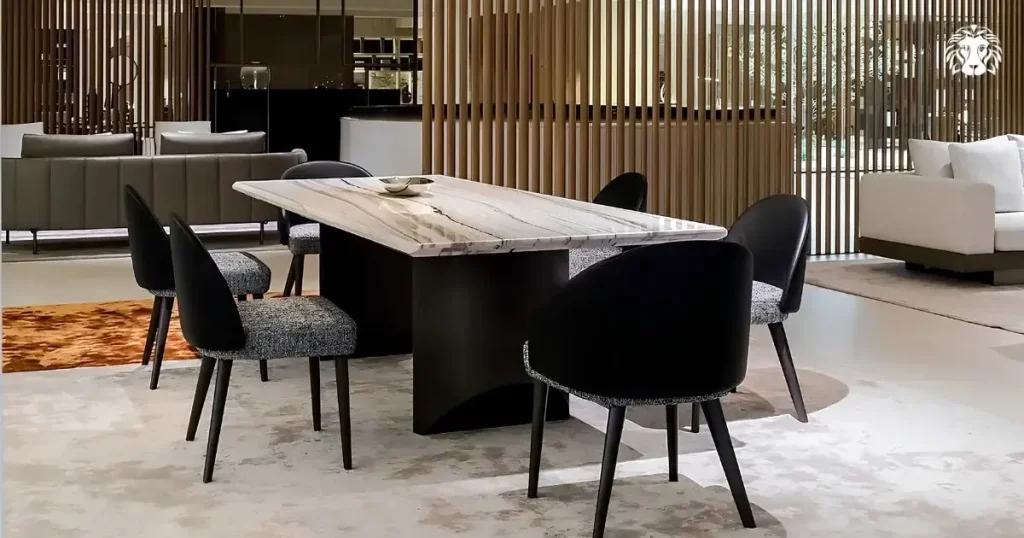 Ghế ăn gỗ bọc da có độ bền cao, hạn chế sờn hoặc phai màu theo thời gian