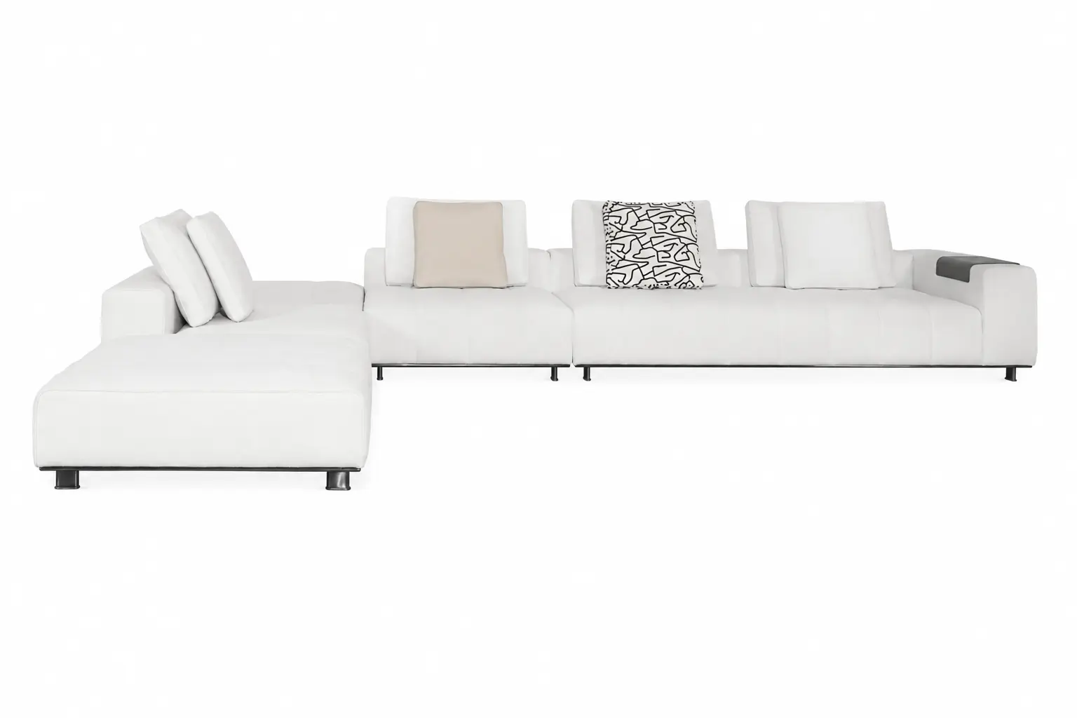 Sofa góc module bọc da tối giản – SS66686A