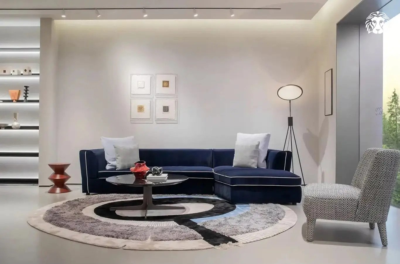 Bố trí sofa gọn gàng giúp phòng khách nhỏ luôn thông thoáng