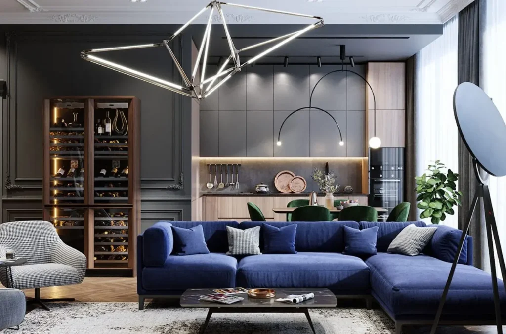 Các mẫu sofa và nội thất gia đình được trưng bày theo phong cách dễ chọn, dễ phối
