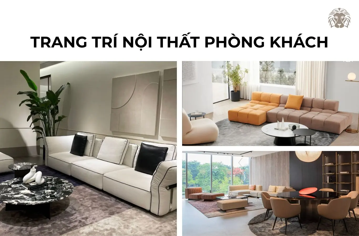 35+ Mẫu trang trí nội thất phòng khách sang trọng 2026