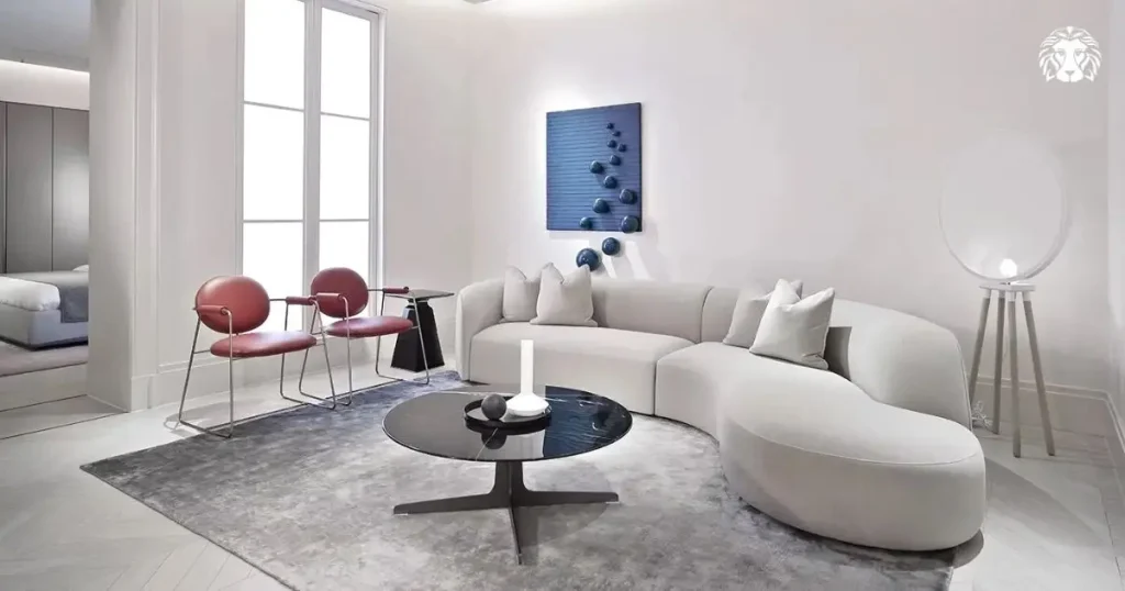                             Mẫu sofa vải nhung êm ái
