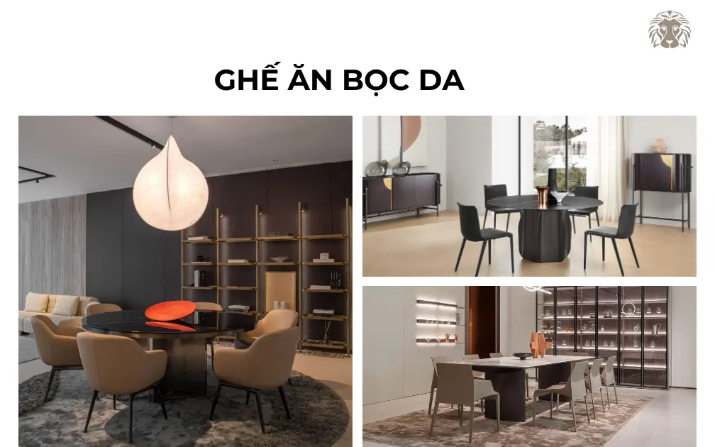50+ mẫu ghế ăn bọc da đẹp, cao cấp và có độ bền cao