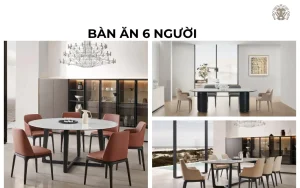 Kích thước bàn ăn 6 người
