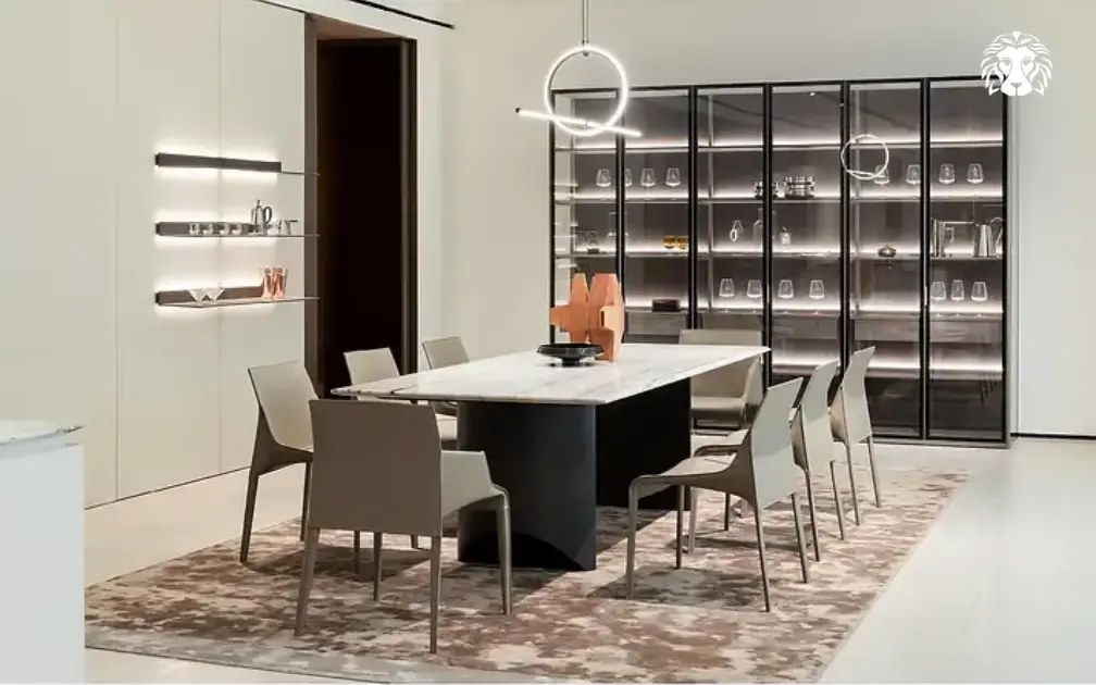 Ghế ăn bọc da luxury mang đến không gian phòng ăn đẳng cấp và tinh tế.