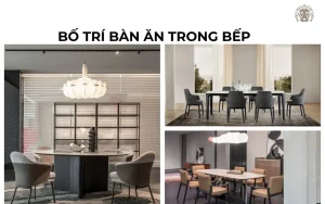 Bố trí bàn ăn trong bếp