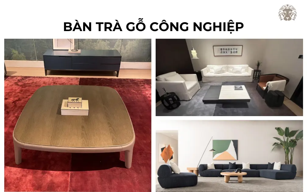 30+ mẫu bàn trà gỗ công nghiệp đẹp, hiện đại cho phòng khách