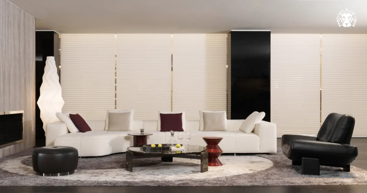 Sofa kết hợp bàn trà có kích thước và kiểu dáng phù hợp giúp tổng thể phòng khách cân đối, thuận tiện