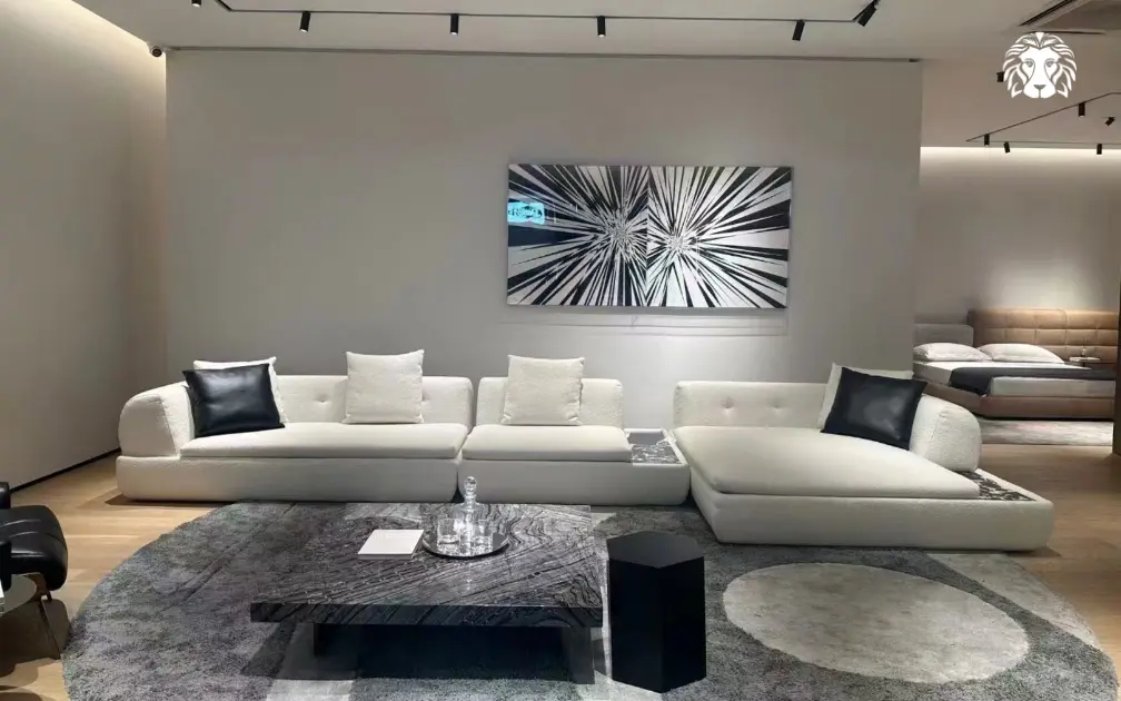 Bàn trà chữ nhật có phom dáng kéo dài, phù hợp sofa thẳng và phòng khách cần bố cục cân đối theo chiều ngang.
