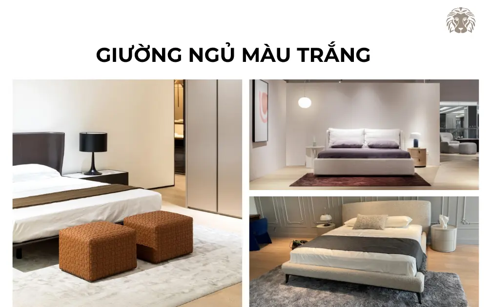 20+ mẫu giường ngủ màu trắng tinh tế cho nhiều phong cách phòng ngủ