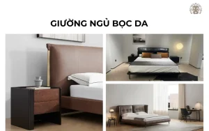 Giường ngủ bọc da