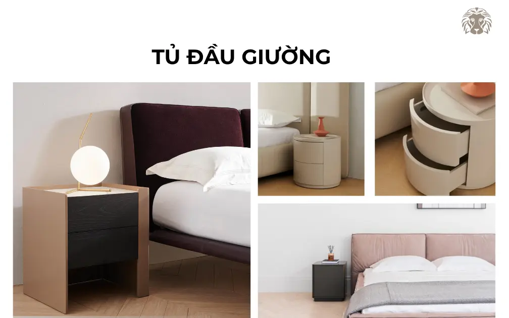 20+ Mẫu tủ đầu giường tinh tế, sang trọng cho phòng ngủ