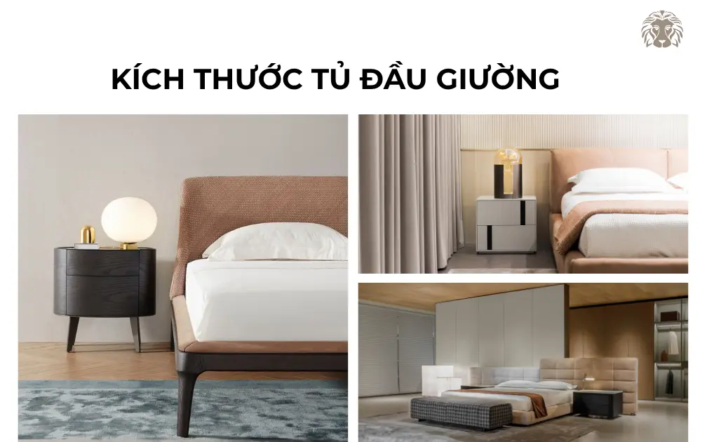 Kích thước tủ đầu giường tiêu chuẩn là bao nhiêu? Cách chọn phù hợp