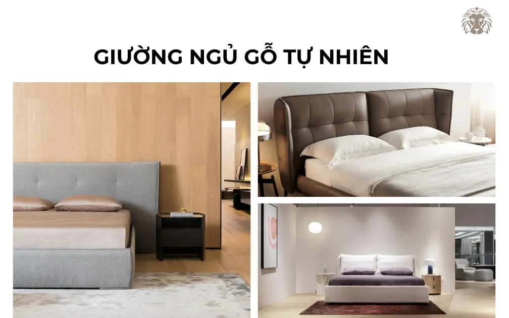 15+ mẫu giường ngủ gỗ tự nhiên có độ bền cao và đa dạng kiểu dáng