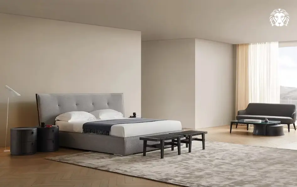 Giường khung kim loại mang lại độ bền cao cùng khả năng tháo lắp linh hoạt.